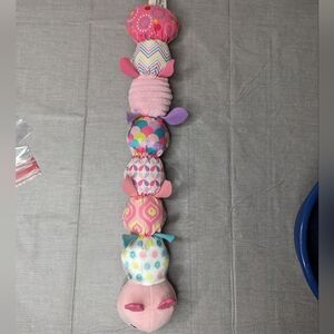 Sumobaby Caterpillar Pink multicolored Baby Measure inches 23" Sensory Toy